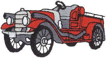 1915 Fire Truck Machine Embroidery Design
