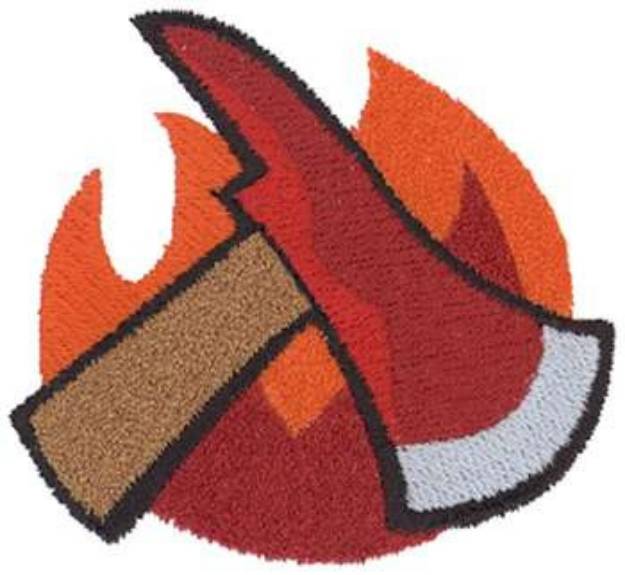 Picture of Fire Ax   Machine Embroidery Design