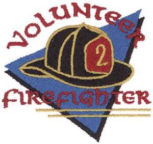 Picture of Volunteer Firefighter Machine Embroidery Design