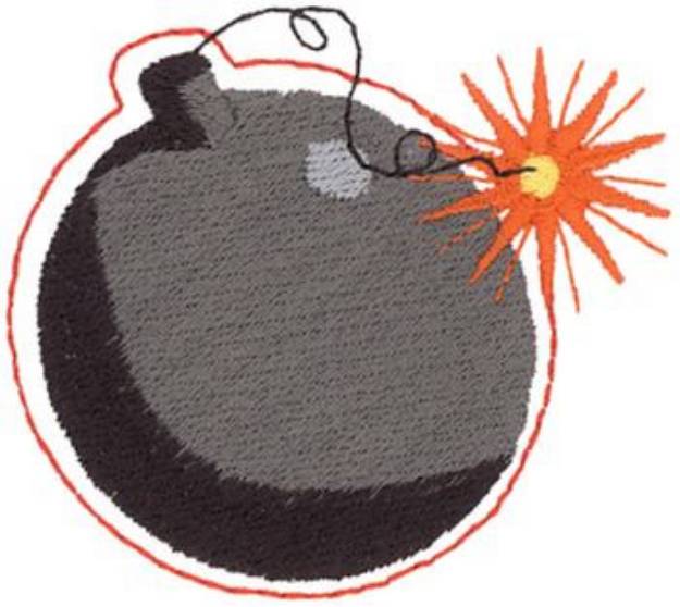 Picture of Bomb Squad Machine Embroidery Design