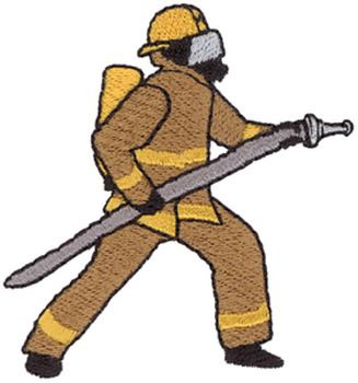 Firefighter Machine Embroidery Design