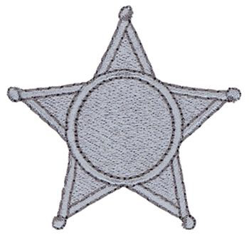 Officers Badge Machine Embroidery Design