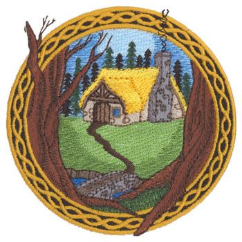 Enchanted Cottage Machine Embroidery Design