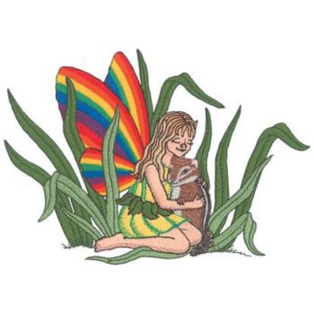 Picture of Fairie and Chipmunk Machine Embroidery Design