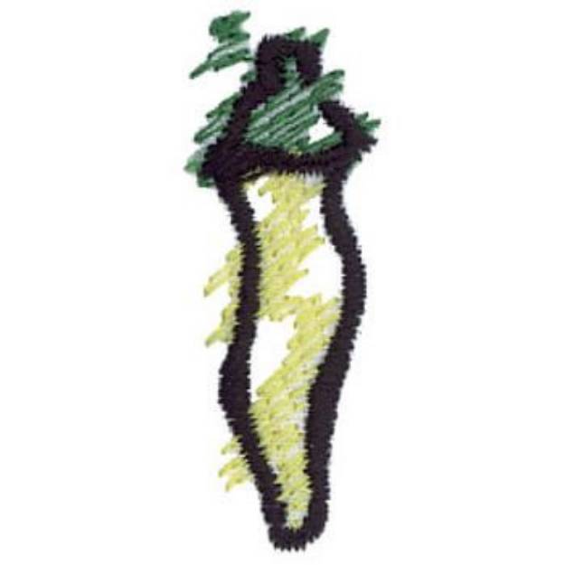 Picture of Yellow Pepper Machine Embroidery Design