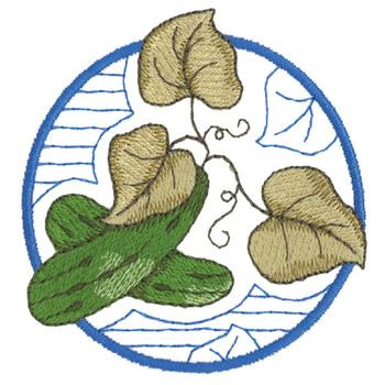 Cucumbers Machine Embroidery Design