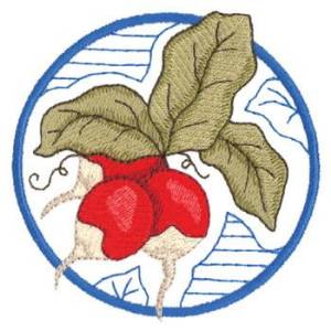 Picture of Radishes Machine Embroidery Design