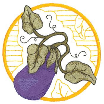 Eggplant Machine Embroidery Design