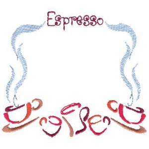 Picture of Espresso Border Machine Embroidery Design