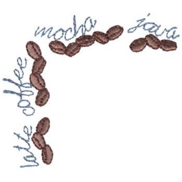 Picture of Coffee Bean Machine Embroidery Design