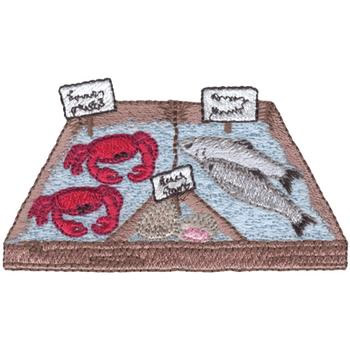 Fish Market Machine Embroidery Design