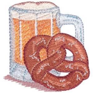 Picture of Beer & Pretzel Machine Embroidery Design