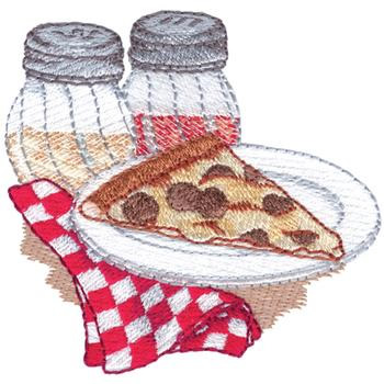 Pizza Machine Embroidery Design
