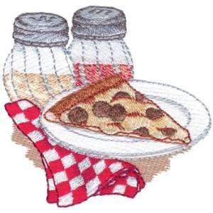 Picture of Pizza Machine Embroidery Design