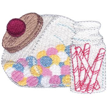 Candy Shop Machine Embroidery Design