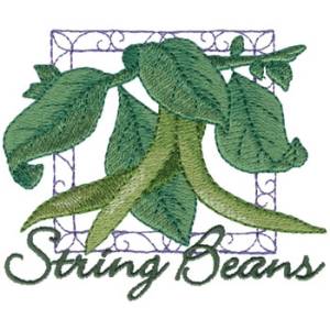 Picture of String Beans Machine Embroidery Design