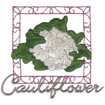 Cauliflower Machine Embroidery Design