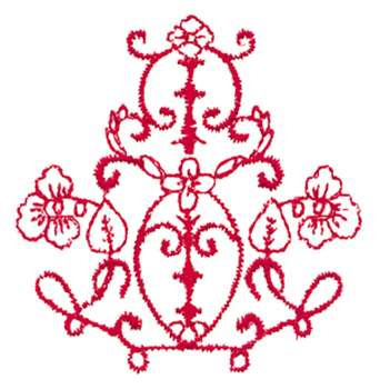 Fleur-de-lis Outline Machine Embroidery Design