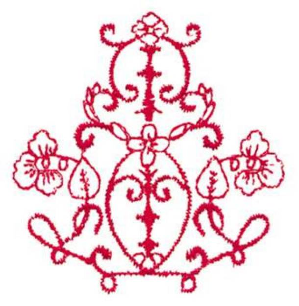 Picture of Fleur-de-lis Outline Machine Embroidery Design