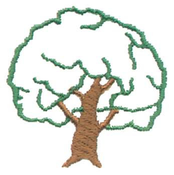 Tree Outline 2 Machine Embroidery Design