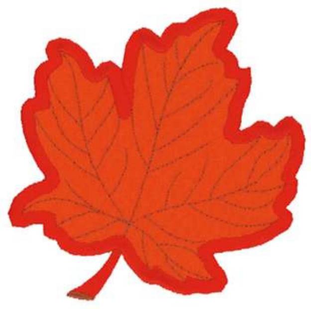 Picture of Maple Leaf Applique Machine Embroidery Design