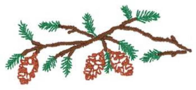 Picture of Pine Branch Machine Embroidery Design