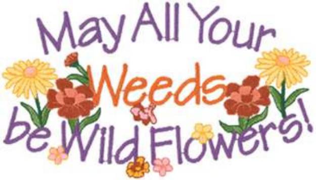 Picture of Weeds & Wildflowers Machine Embroidery Design