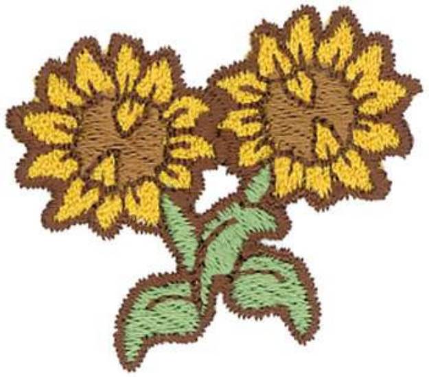 Picture of Sm. Sunflowers Machine Embroidery Design