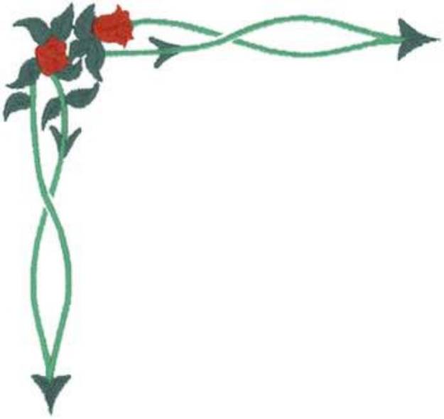 Picture of Floral Accent Machine Embroidery Design
