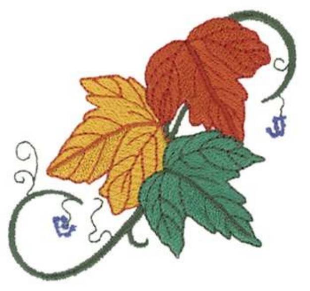 Picture of Boston Ivy Leaves Machine Embroidery Design
