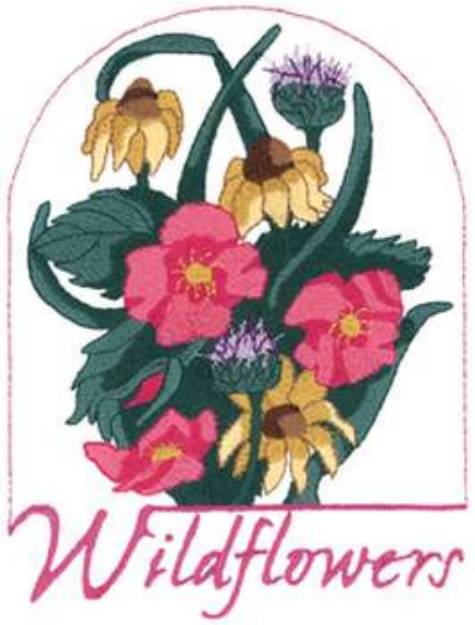 Picture of Wildflowers Machine Embroidery Design