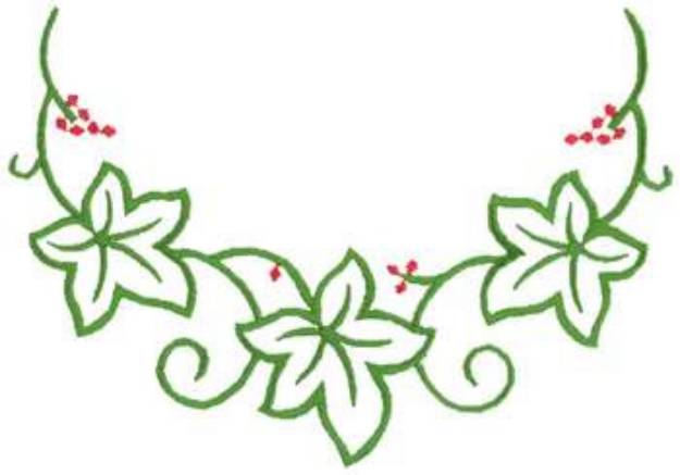 Picture of Wreath Vine Machine Embroidery Design