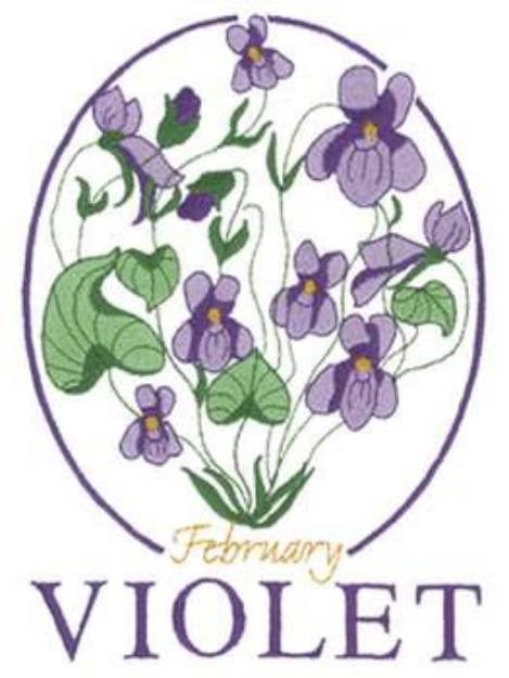 Picture of February Machine Embroidery Design