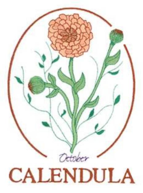 Picture of October Machine Embroidery Design