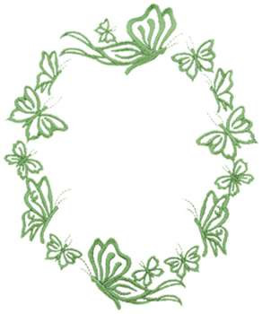 Butterfly Border Machine Embroidery Design