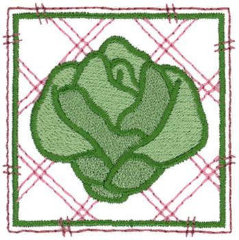 Lettuce Machine Embroidery Design