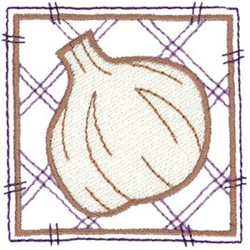 Garlic Machine Embroidery Design