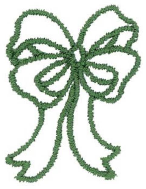 Picture of Bow Outline Machine Embroidery Design