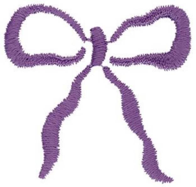 Picture of Abstract Bow Machine Embroidery Design