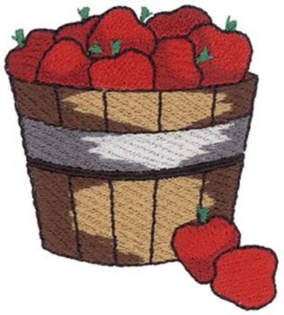 Picture of Bushel Of Apples Machine Embroidery Design