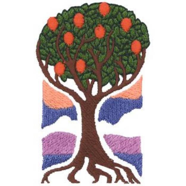 Picture of Fruit Tree Machine Embroidery Design