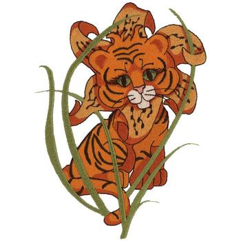 Tiger Lily Machine Embroidery Design
