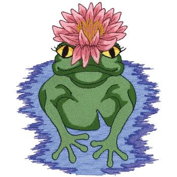 Lily Pad Machine Embroidery Design
