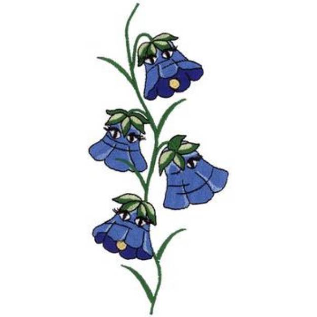 Picture of Blue Bells Machine Embroidery Design
