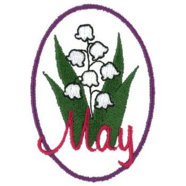 Picture of May - Lily Of The Valley Machine Embroidery Design