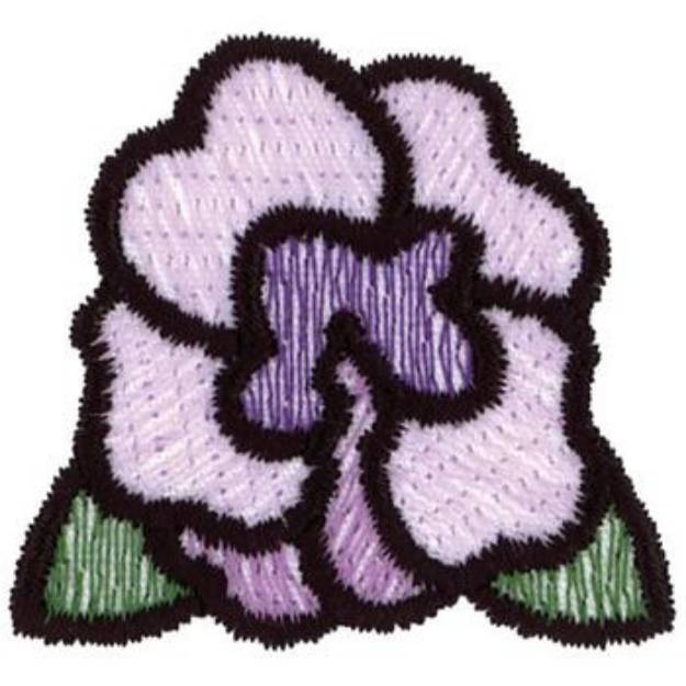 Picture of Pansy Machine Embroidery Design