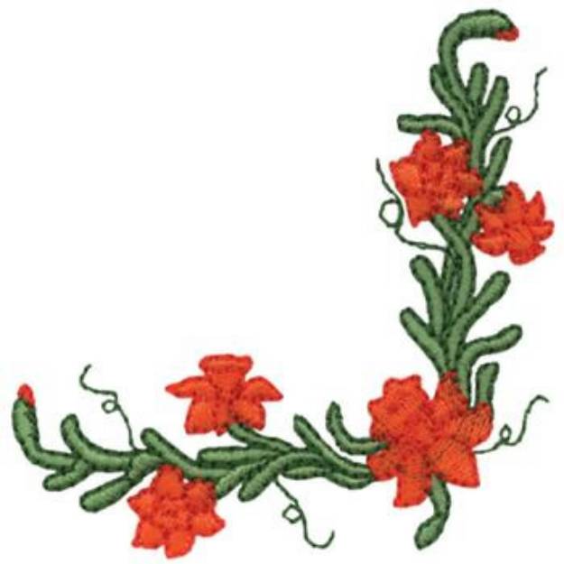 Picture of Daffodil Corner Machine Embroidery Design