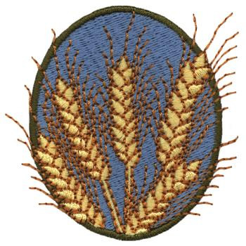 Wheat Stalks Machine Embroidery Design