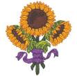 Picture of Sunflowers Bouquet Machine Embroidery Design