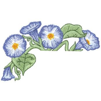 Morning Glory Topper Machine Embroidery Design